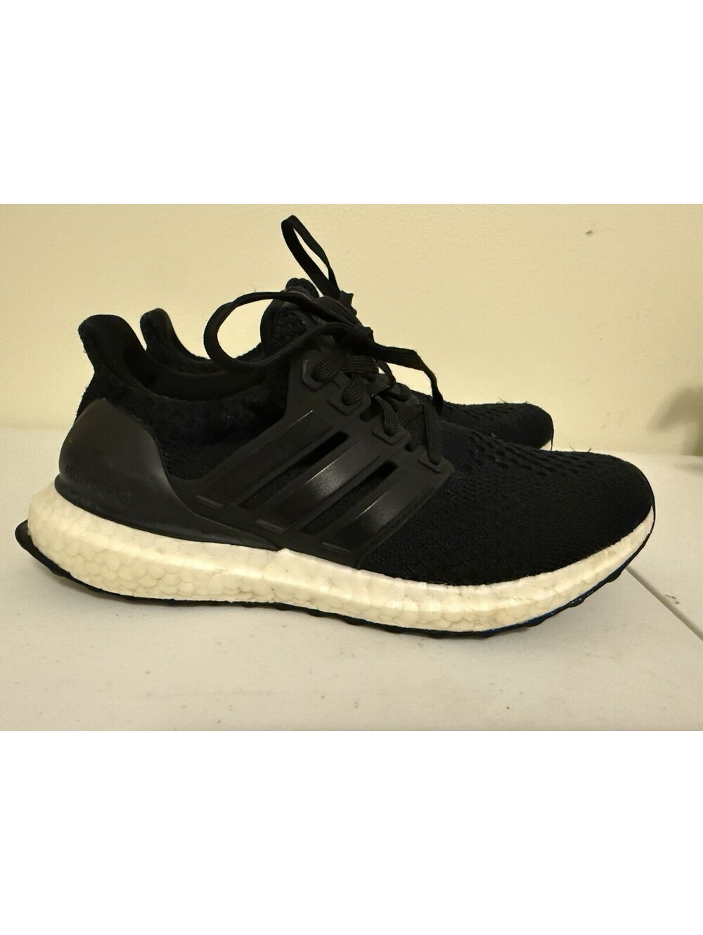 Adidas Ultraboost black running shoes sneakers sz 4
